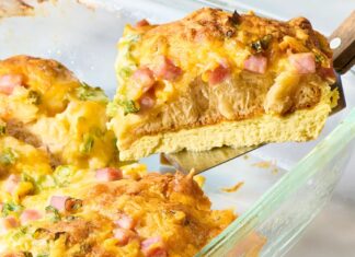 Запіканка із листкового тіста з шинкою: Класика домашнього затишку