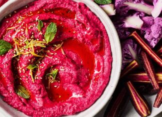 Яскравий Буряковий Хумус: Кремовий, Барвистий Захоплення